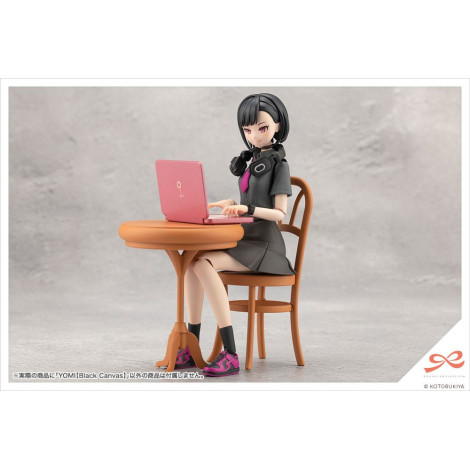 Figura Sousai Shojo Teien Kit de Modelo Plástico 1/10 Yomi (Tela Preta) 16 Cm