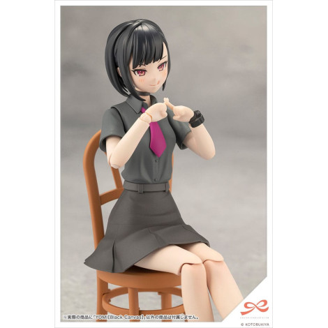 Figura Sousai Shojo Teien Kit de Modelo Plástico 1/10 Yomi (Tela Preta) 16 Cm