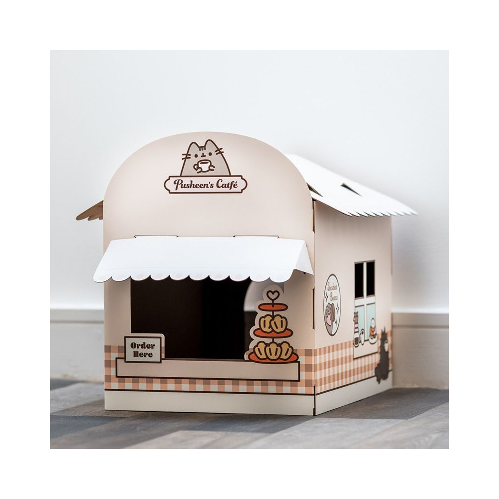 Casa de brincar para gatos em cartão Pusheen