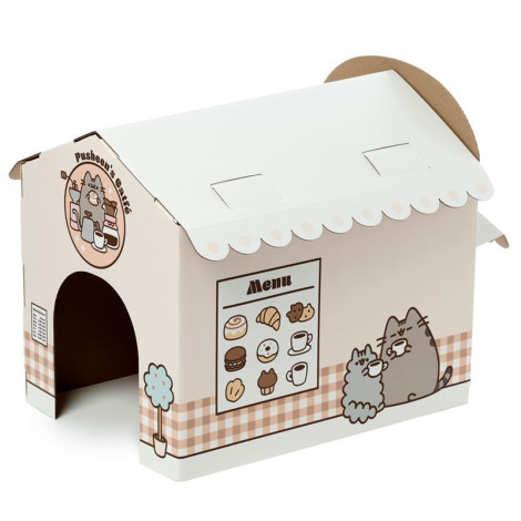 Casa de brincar para gatos em cartão Pusheen