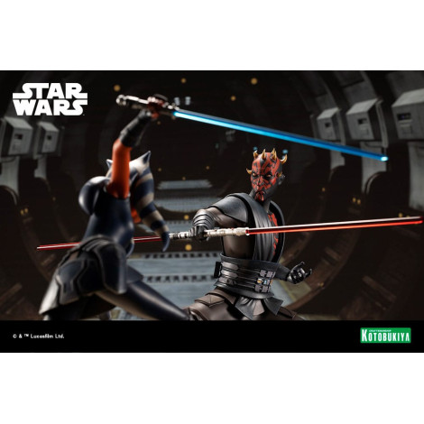 Star Wars Figura The Clone Wars Pvc Artfx 1/7 Darth Maul 26 Cm