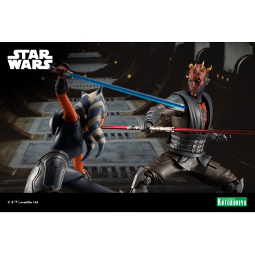 Star Wars Figura The Clone Wars Pvc Artfx 1/7 Darth Maul 26 Cm