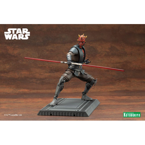 Star Wars Figura The Clone Wars Pvc Artfx 1/7 Darth Maul 26 Cm