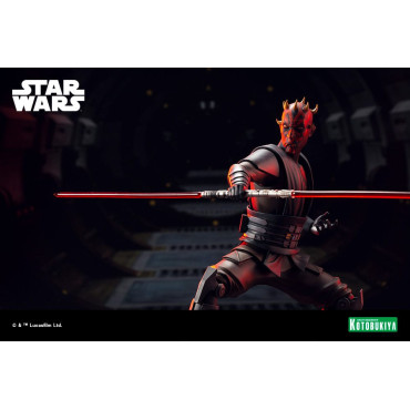 Star Wars Figura The Clone Wars Pvc Artfx 1/7 Darth Maul 26 Cm