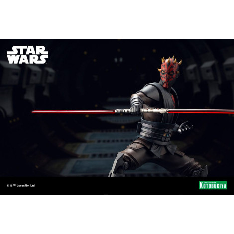 Star Wars Figura The Clone Wars Pvc Artfx 1/7 Darth Maul 26 Cm