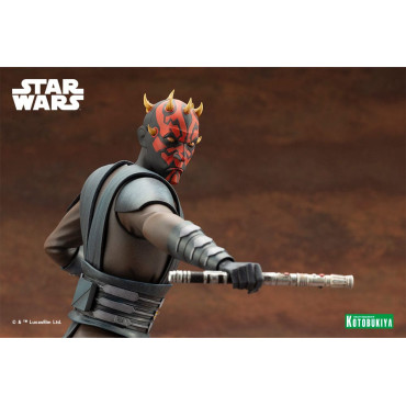 Star Wars Figura The Clone Wars Pvc Artfx 1/7 Darth Maul 26 Cm