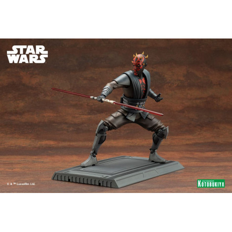 Star Wars Figura The Clone Wars Pvc Artfx 1/7 Darth Maul 26 Cm