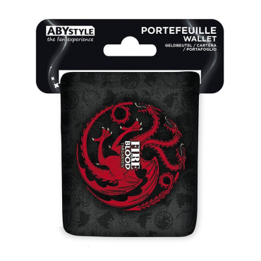 Carteira com emblema Targaryen de Game of Thrones