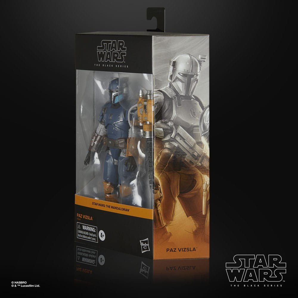 Star WarsFigura: O Mandaloriano Série Negra Deluxe Paz Vizsla 15 Cm