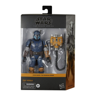 Star WarsFigura: O Mandaloriano Série Negra Deluxe Paz Vizsla 15 Cm