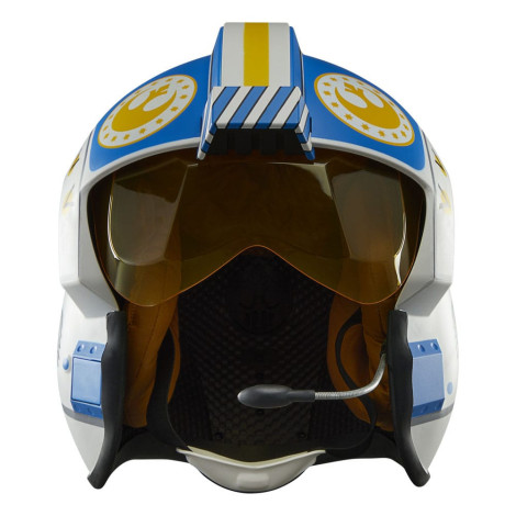 Star WarsFigura: Capacete eletrónico do Mandaloriano da série negra Carson Teva