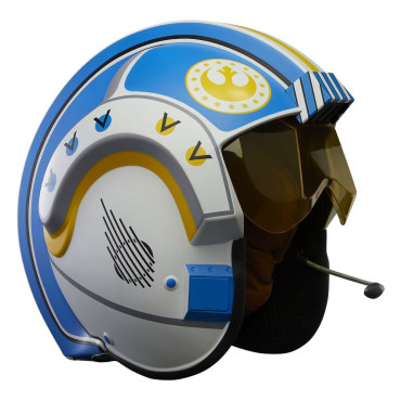 Star WarsFigura: Capacete eletrónico do Mandaloriano da série negra Carson Teva