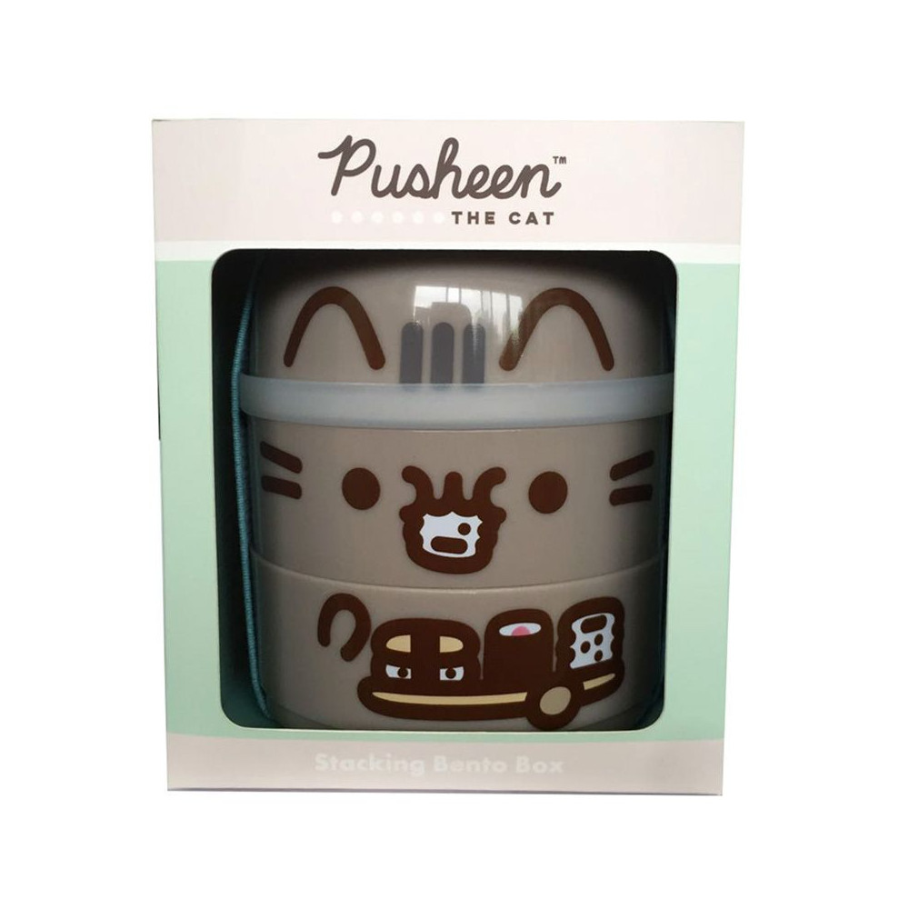 Tupper redonda com compartimentos Pusheen