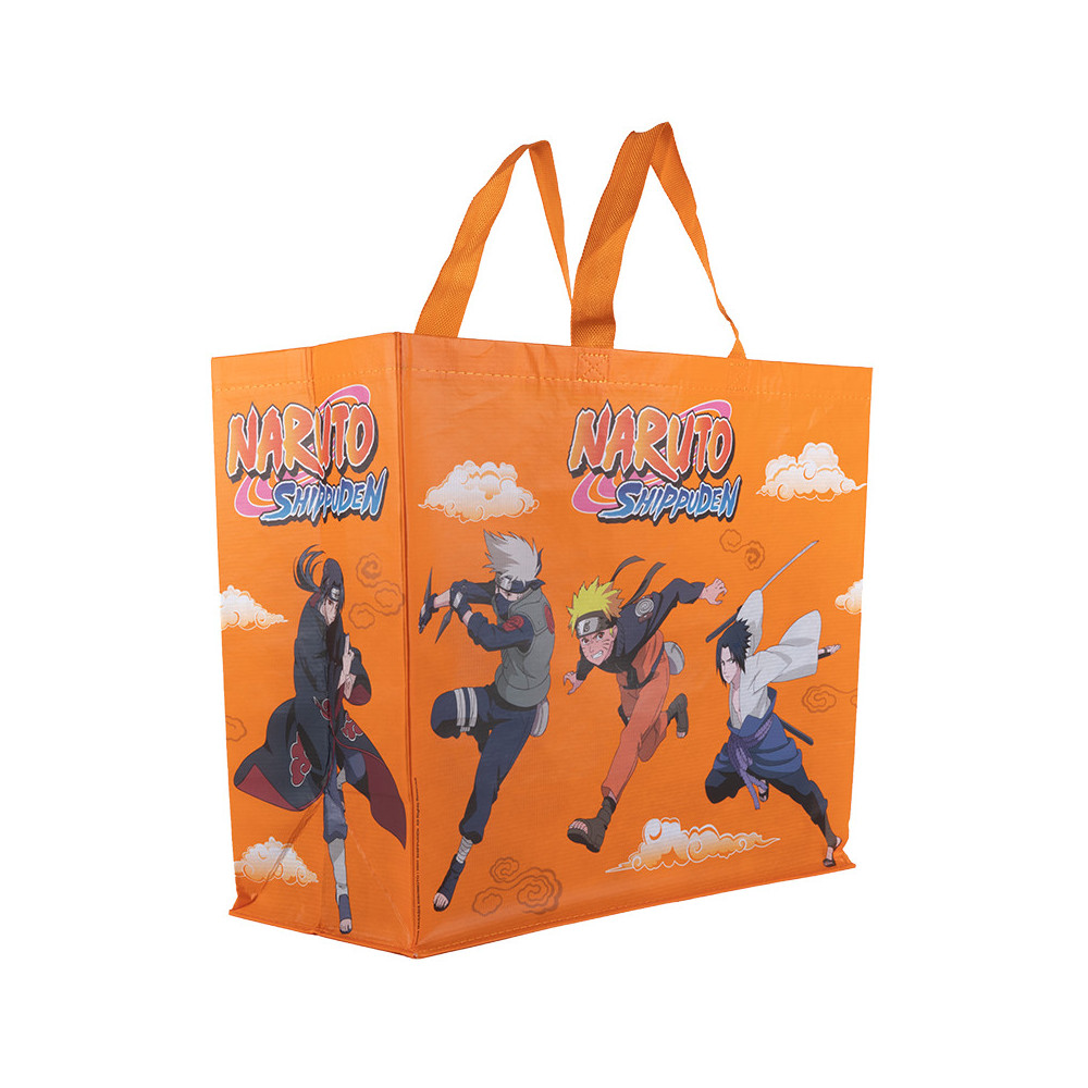 Saco de compras laranja Naruto Shippuden