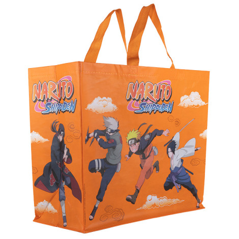 Saco de compras laranja Naruto Shippuden