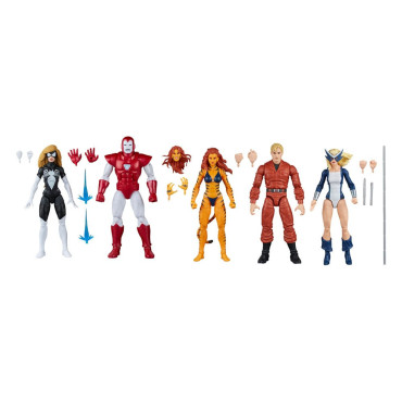 Marvel Legends Pacote de figuras Os Vingadores da Costa Oeste Exclusivo 15 Cm