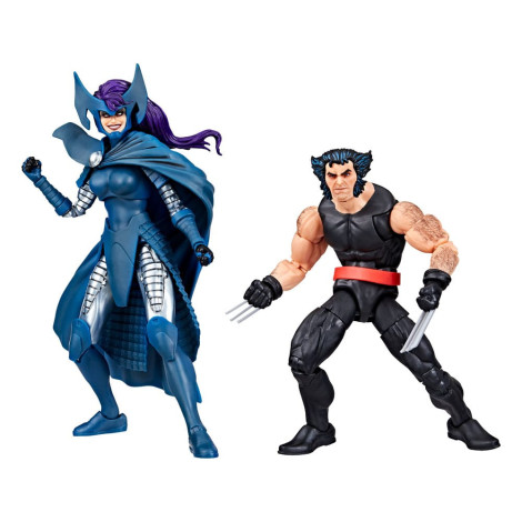 Marvel Legends Figuras Wolverine 50º Aniversário Wolverine & Psylocke 15 Cm