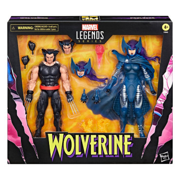 Marvel Legends Figuras Wolverine 50º Aniversário Wolverine & Psylocke 15 Cm