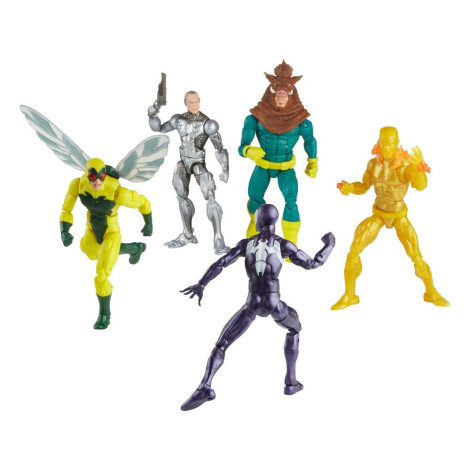 Marvel Legends Figuras do Homem-Aranha Homem-Aranha, Silvermane, Mosca Humana, Homem Derretido, Razorback 15 Cm