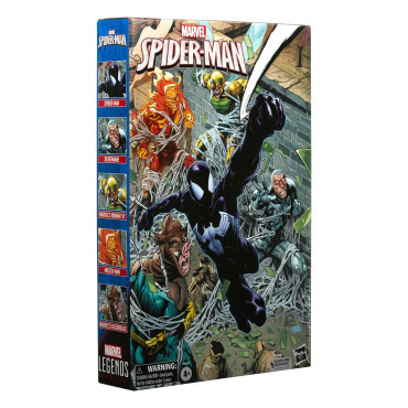 Marvel Legends Figuras do Homem-Aranha Homem-Aranha, Silvermane, Mosca Humana, Homem Derretido, Razorback 15 Cm