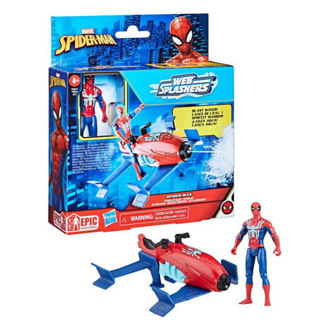 Spider-Man Epic Hero Series Web Splashers Spider-Man Hydro Jet Blast Figure 10 Cm