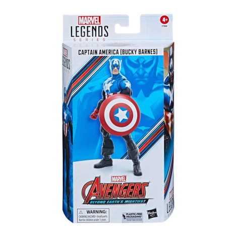 Marvel Legends Vingadores: Além do Mais Poderoso da Terra Figura Capitão América (Bucky Barnes) 15 Cm