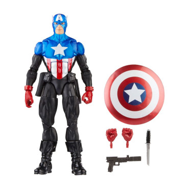 Marvel Legends Vingadores: Além do Mais Poderoso da Terra Figura Capitão América (Bucky Barnes) 15 Cm