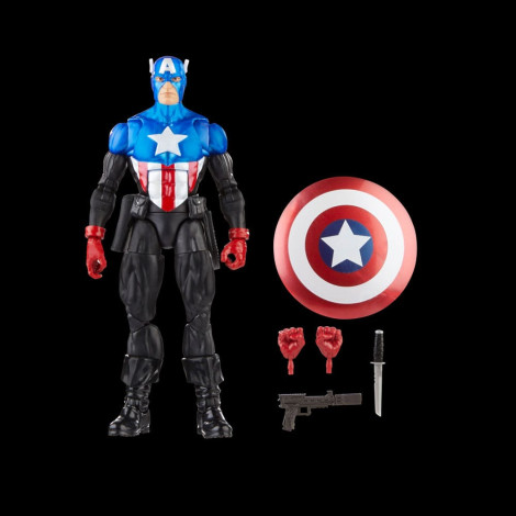 Marvel Legends Vingadores: Além do Mais Poderoso da Terra Figura Capitão América (Bucky Barnes) 15 Cm