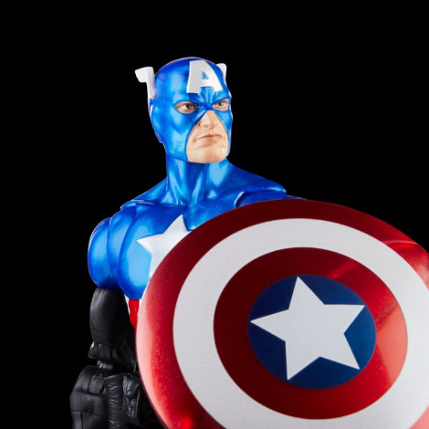 Marvel Legends Vingadores: Além do Mais Poderoso da Terra Figura Capitão América (Bucky Barnes) 15 Cm