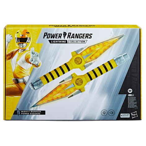 Réplica de Power Rangers Coleção Relâmpago 2022 Mighty Morphin Power Daggers