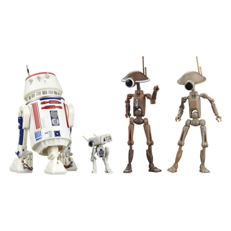 Star WarsFiguras : Os Mandalorianos da Série Negra R5-D4, Bd-72 e Droides do Fosso