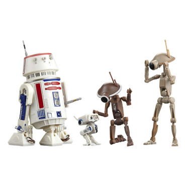 Star WarsFiguras : Os Mandalorianos da Série Negra R5-D4, Bd-72 e Droides do Fosso