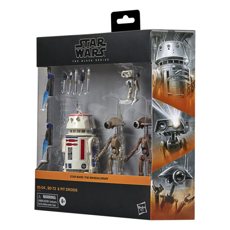 Star WarsFiguras : Os Mandalorianos da Série Negra R5-D4, Bd-72 e Droides do Fosso