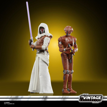 Star WarsFiguras : Coleção Vintage Galaxy Of Heroes Cavaleiro Jedi Revan e Hk-47 10 Cm