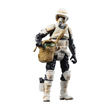 Star WarsFigura: Mandalorian Vintage Collection Vehicle Cons Speeder Bike com Scout Trooper e Grogu