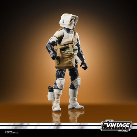 Star WarsFigura: Mandalorian Vintage Collection Vehicle Cons Speeder Bike com Scout Trooper e Grogu