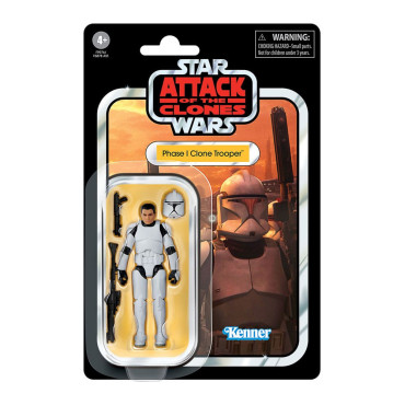 Star Wars Figura Episódio Ii Vintage Coleção Fase I Clone Trooper 10 Cm