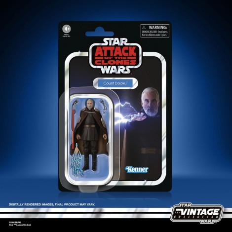 Star Wars Figura Episódio Ii Coleção Vintage Conde Dooku 10 Cm