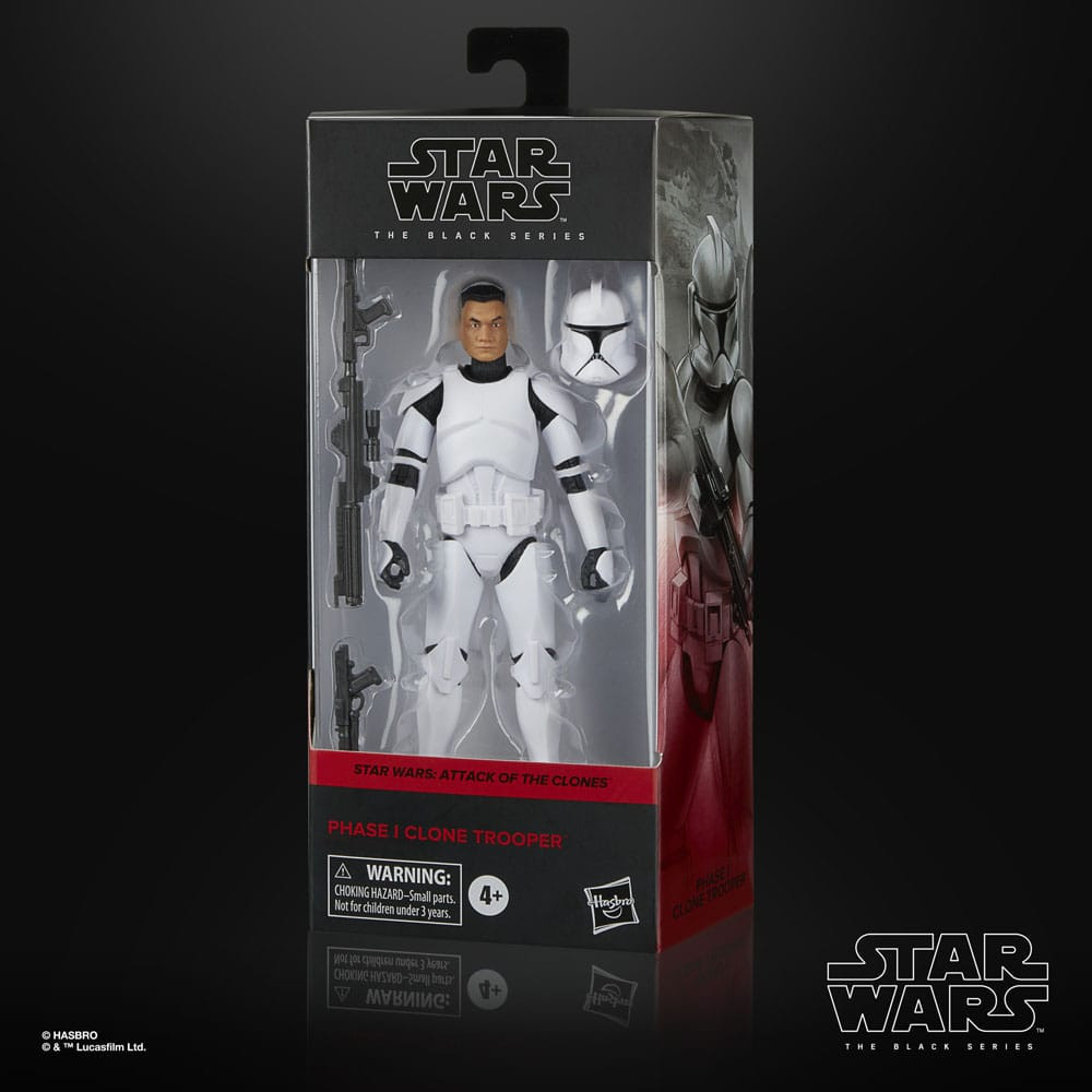 Star Wars Figura Episódio Ii Série Negra Fase I Clone Trooper 15 Cm