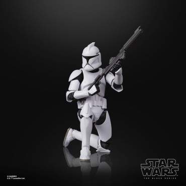 Star Wars Figura Episódio Ii Série Negra Fase I Clone Trooper 15 Cm