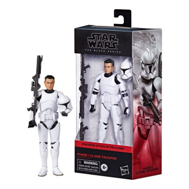 Star Wars Figura Episódio Ii Série Negra Fase I Clone Trooper 15 Cm