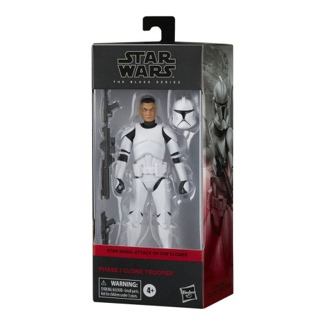 Star Wars Figura Episódio Ii Série Negra Fase I Clone Trooper 15 Cm