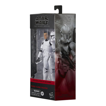 Star Wars Figura Episódio Ii Série Negra Fase I Clone Trooper 15 Cm