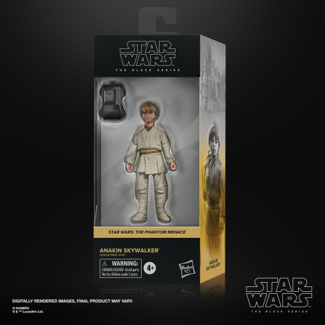 Star Wars Figura Episódio I Série Negra Anakin Skywalker 15 Cm