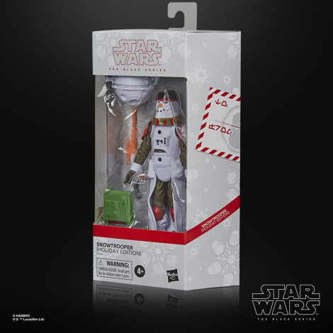 Star Wars Figura Snowtrooper Série Negra (Edição de Natal) 15 Cm