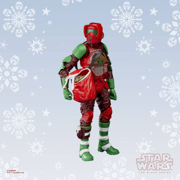 Star Wars Figura Série Negra Scout Trooper (Edição de Natal) 15 Cm