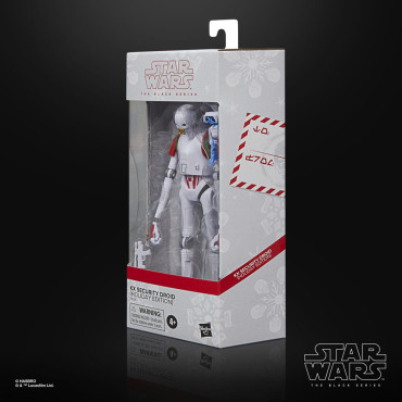 Star Wars Figura Série Negra Kx Security Droid (Edição de Natal) 15 Cm