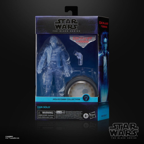 Star Wars Figura Série Negra Coleção Holocomm Han Solo 15 Cm