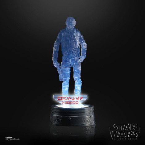 Star Wars Figura Série Negra Coleção Holocomm Han Solo 15 Cm