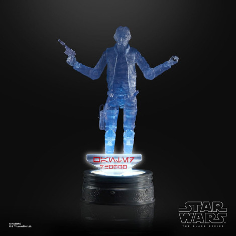 Star Wars Figura Série Negra Coleção Holocomm Han Solo 15 Cm